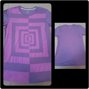 Vans Off the Wall purple square spiral t-shirt